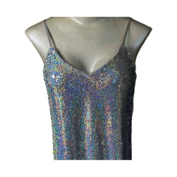 NEW LOOK | NWT Sequin Sparkling Mini Slip Dress - Picture 8 of 13